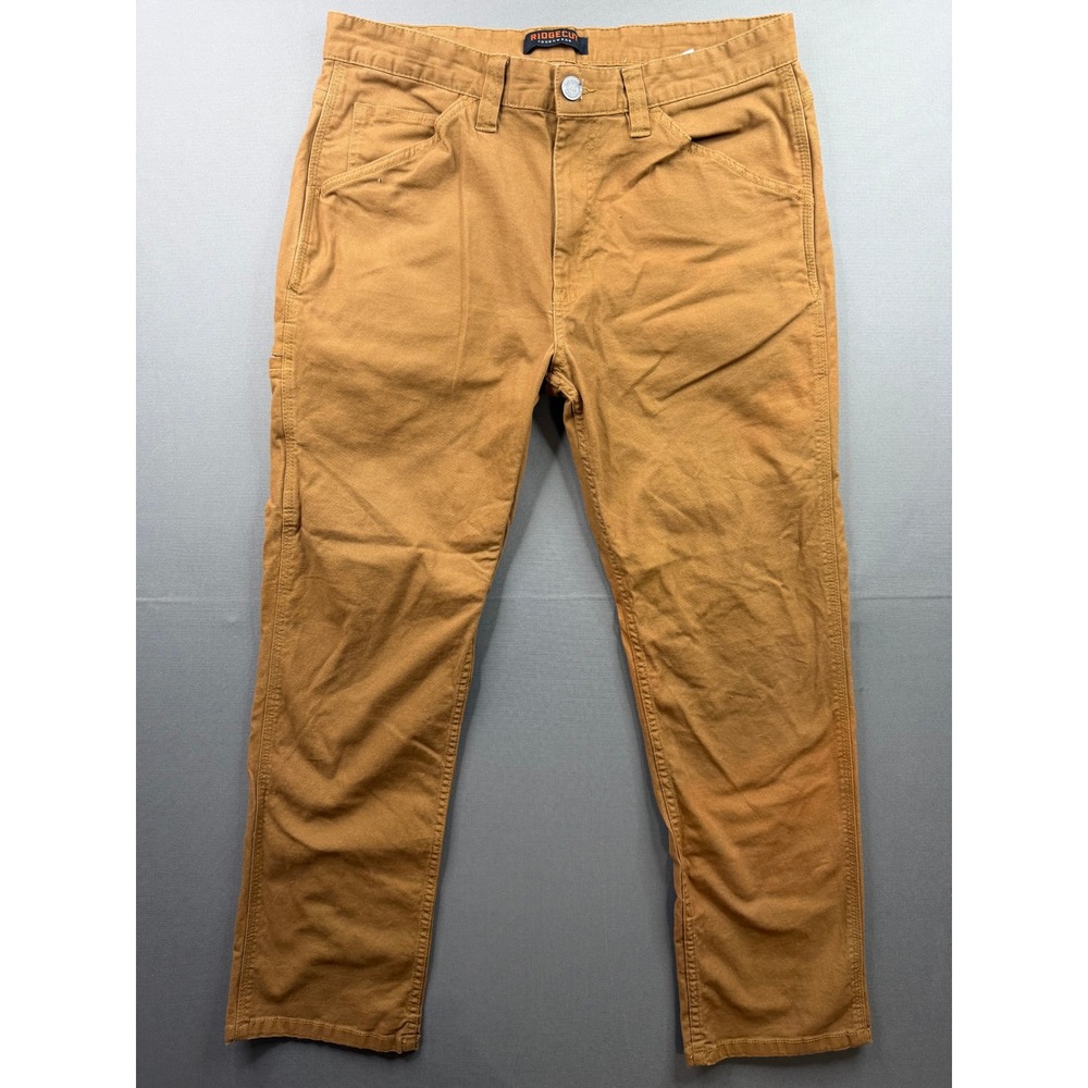 Ridgecut Work Pants Mens Tan Canvas Utility Stretch RC11011 36x32
